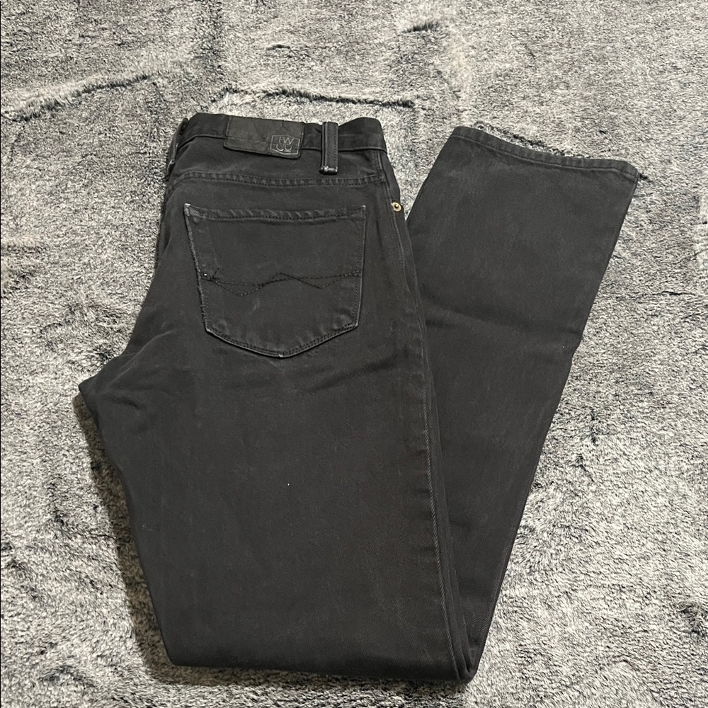 Classic Black Straight Men's Jeans